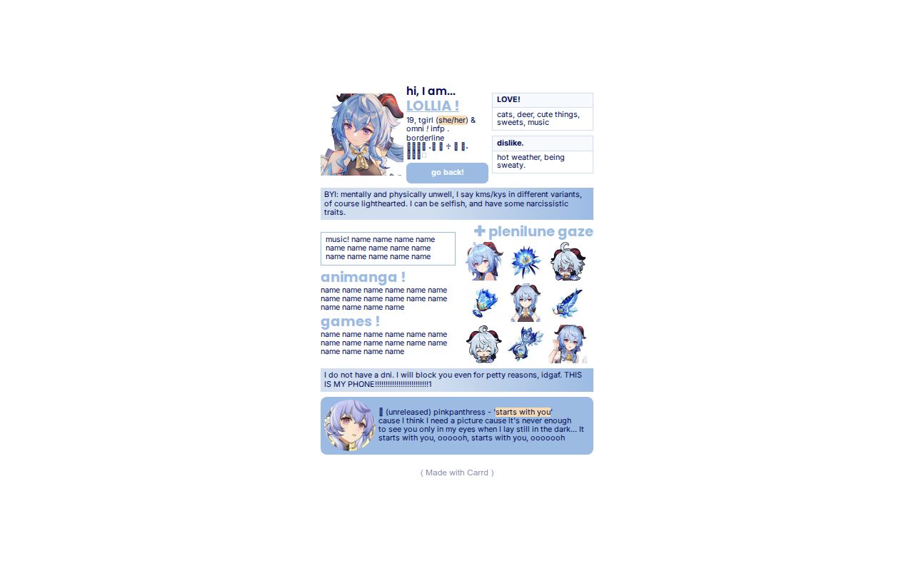 Carrd profile picture for @translators